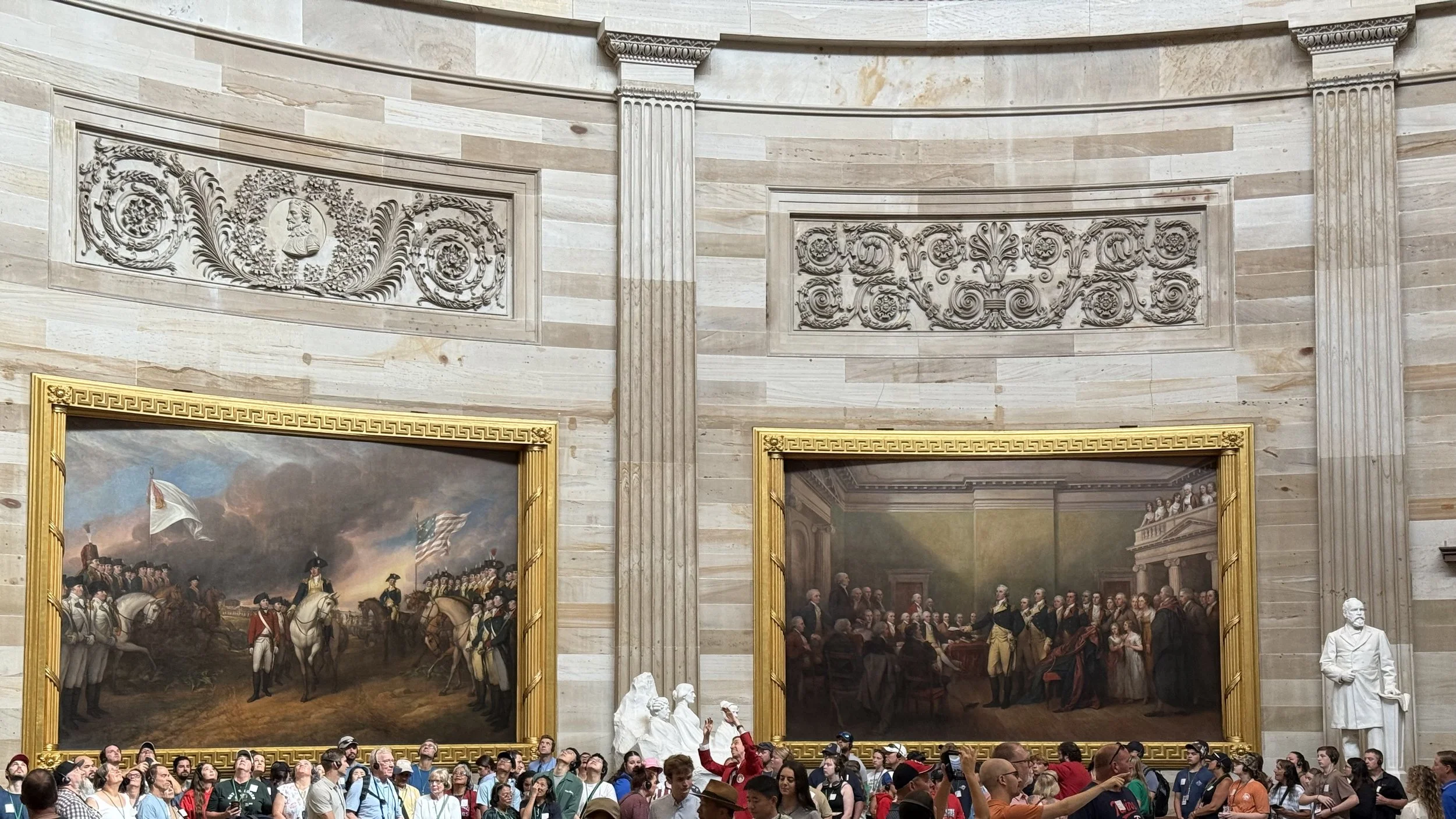 Walls of the U.S. Capitol Rotunda