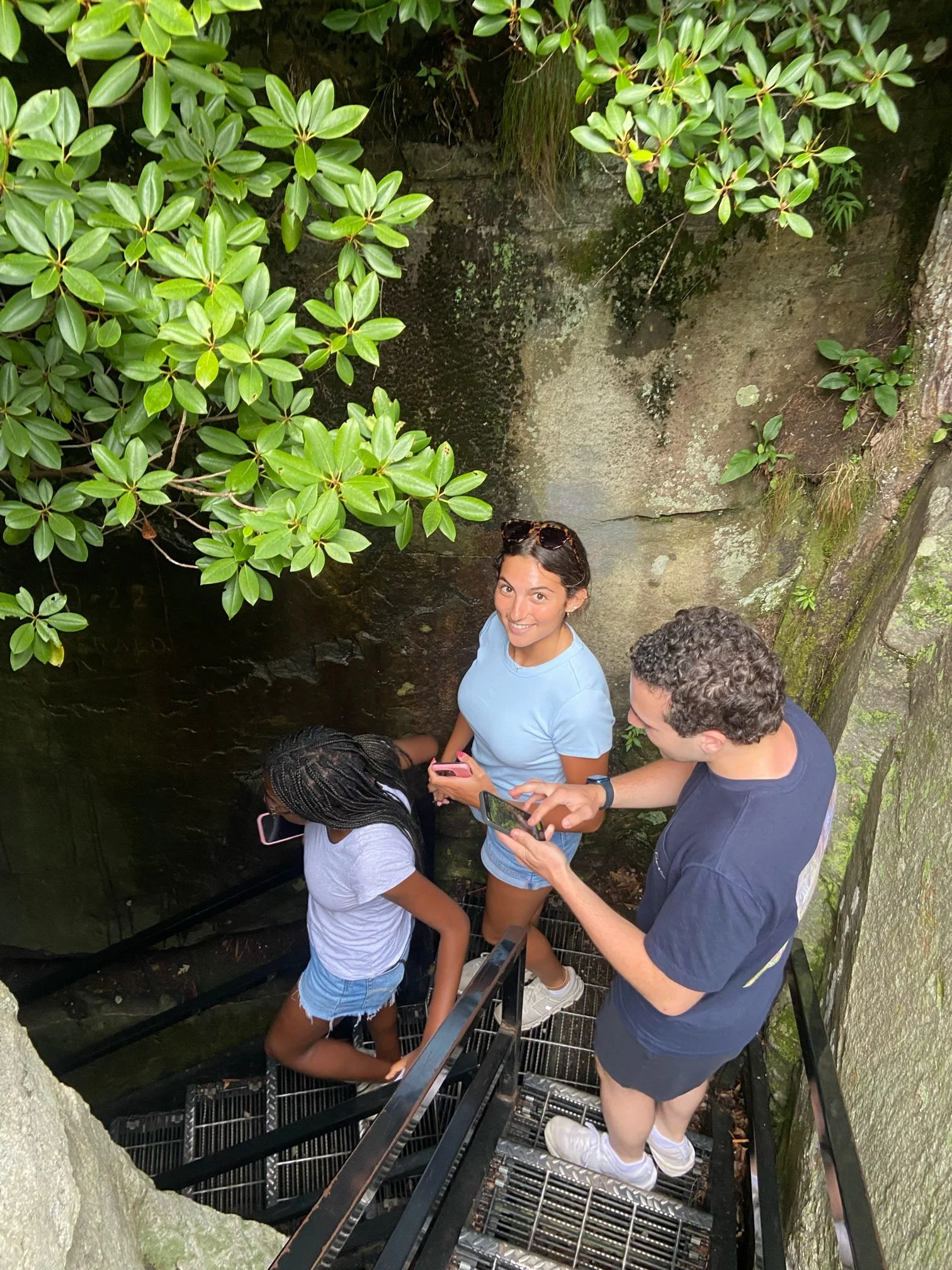 Exploring the crevices of Caesar's Head Park