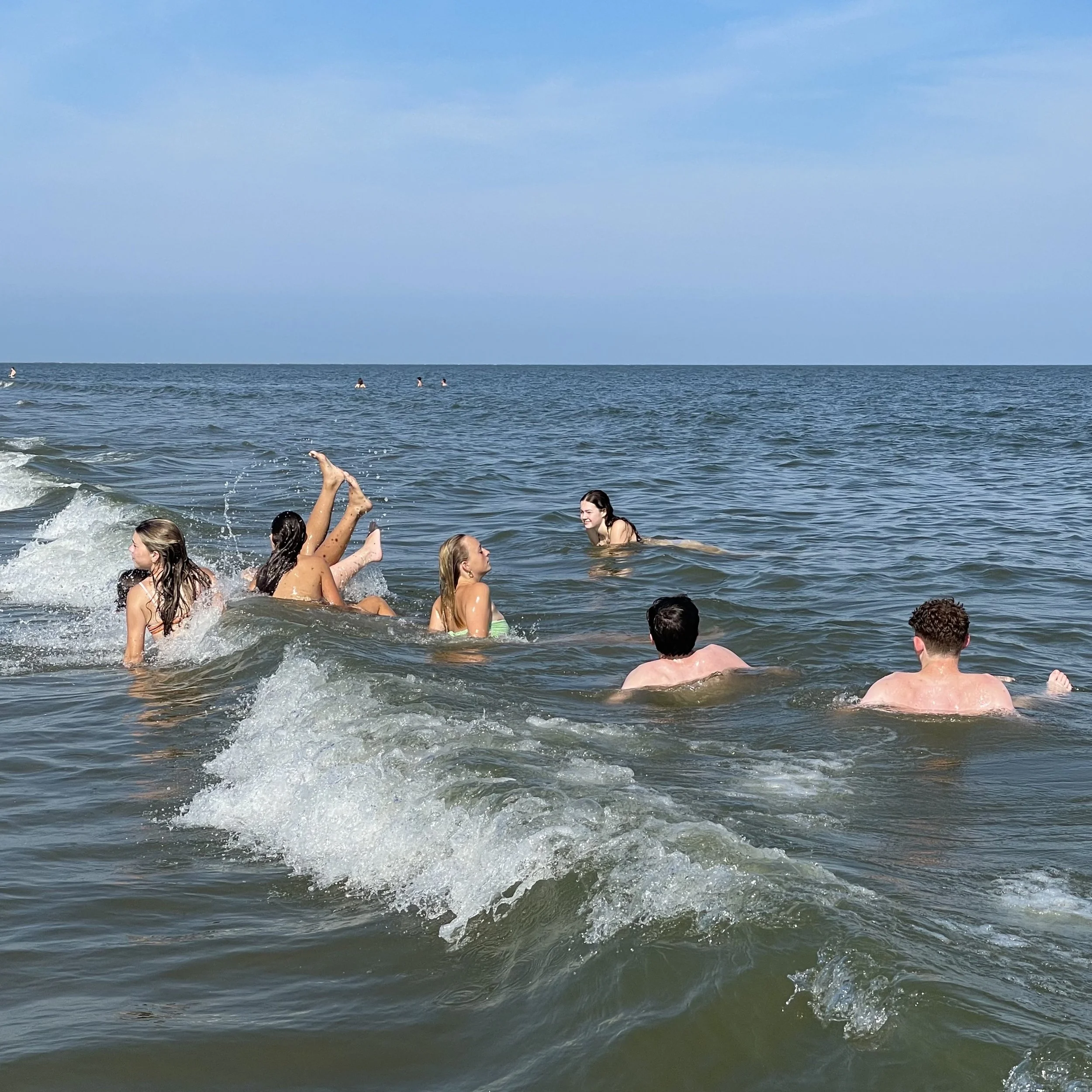 Sun and surf at Sullivan's Island Beach