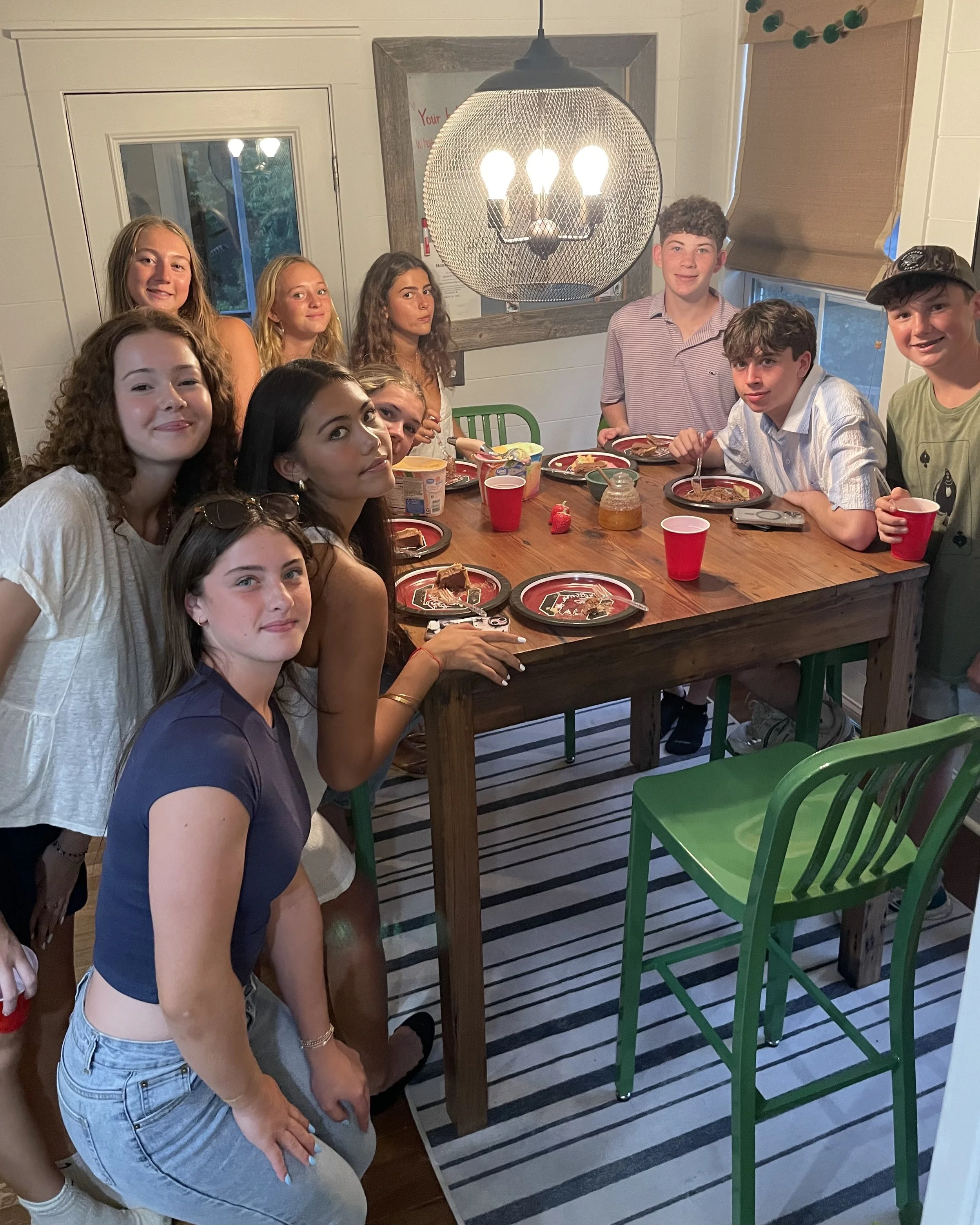 Dinner kindly hosted by a local family