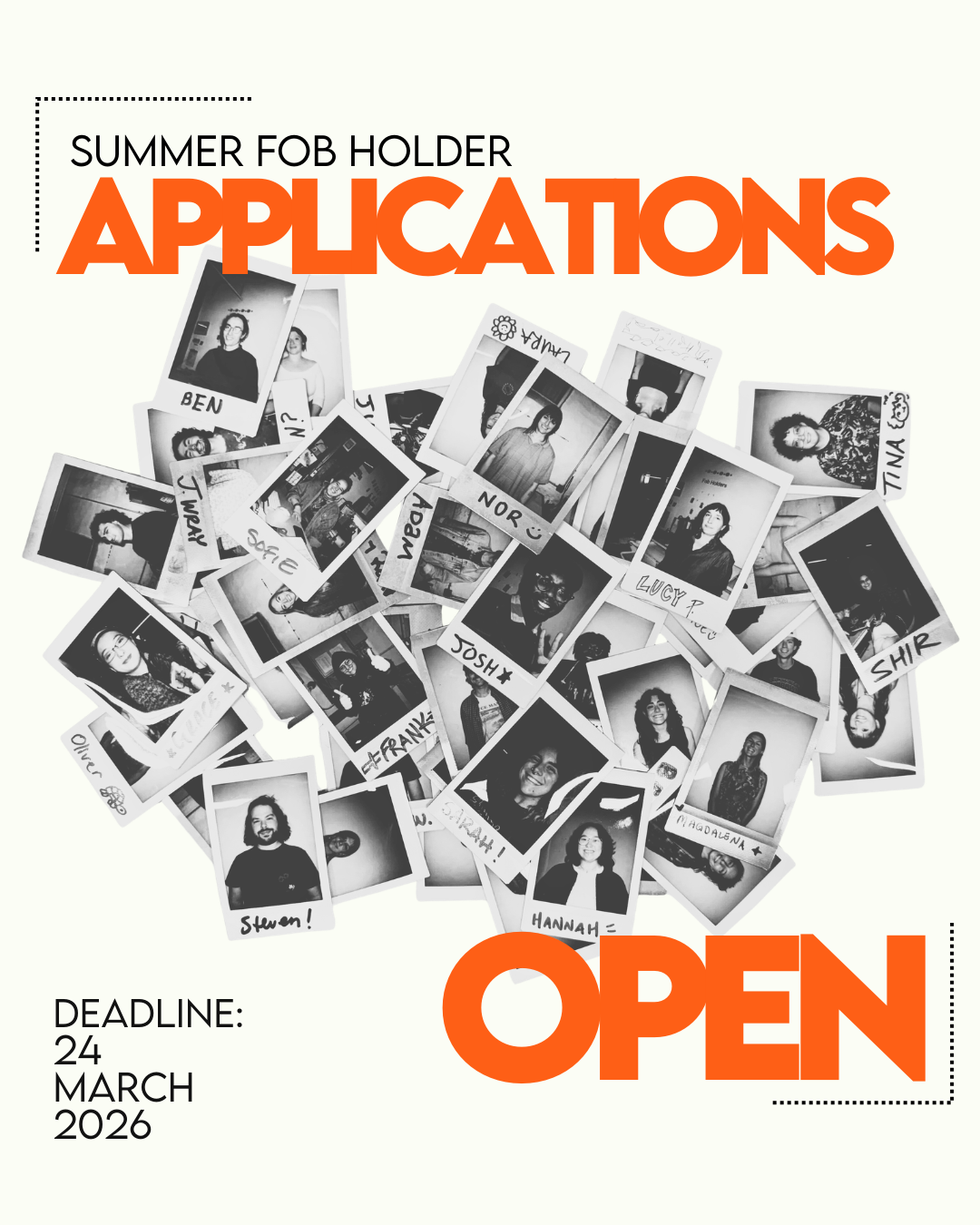 Summer Fob Holder Applications are live!