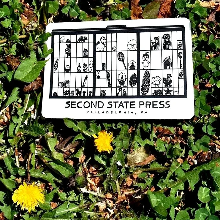 Letterpress Trinket Case Sticker