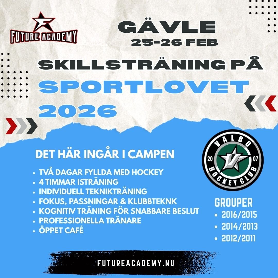 Skillsträning med Future Academy - Sportlov x Valbo HC