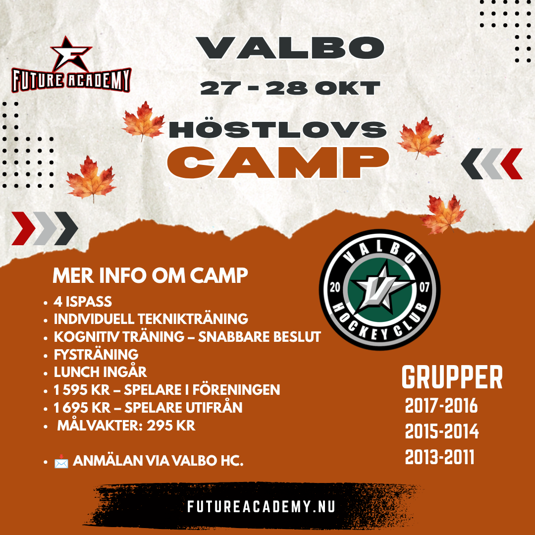 Skillsträning med Future Academy - Höstlov x Valbo HC