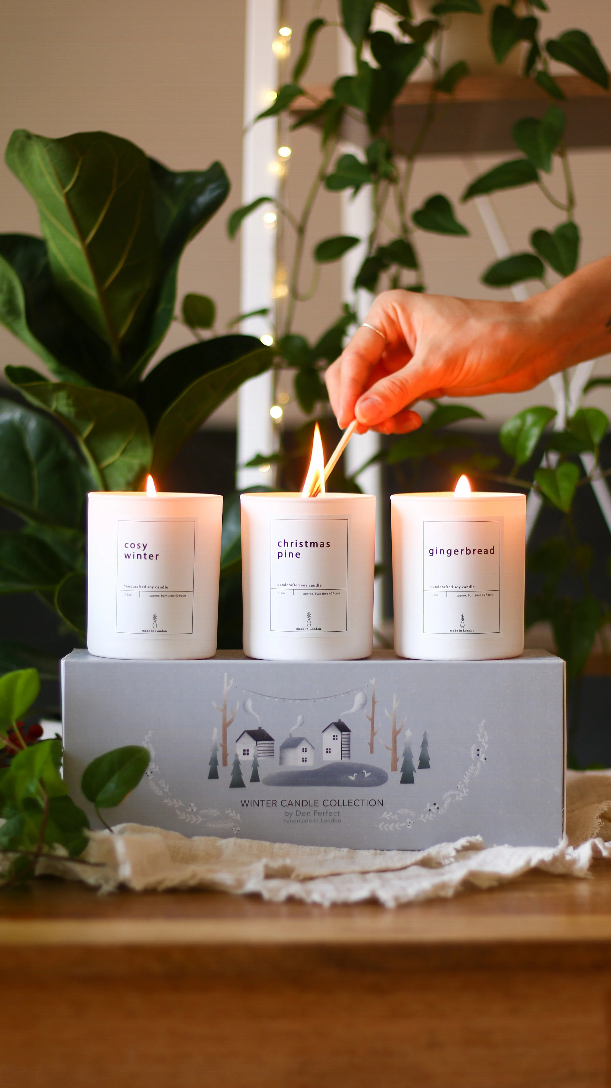 Winter Candle Collection Den Perfect Soy Candles, Reed Diffusers & Wax Melts Gifts