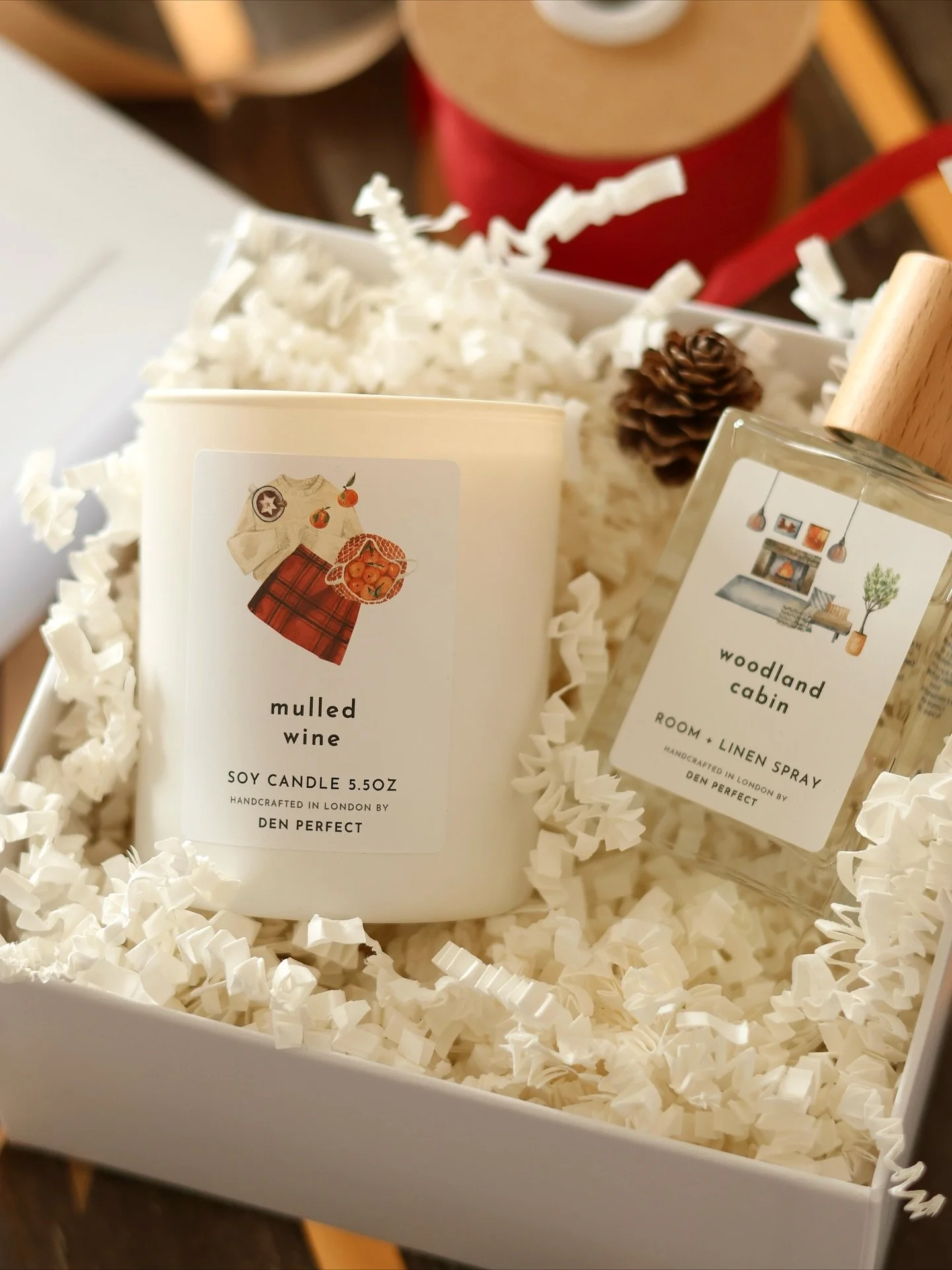 ✨ New Gift Set Alert ✨ Our much loved Mulled Wine scent has been such a hit that we&rsquo;ve added it as a beautiful gift set 🍷 Inside you&rsquo;ll find a candle with notes of orange zest, plum, spiced wine and sweet berries, plus a room and linen s