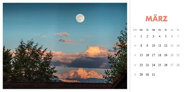 Postkartenkalender 2027 Vorderseite