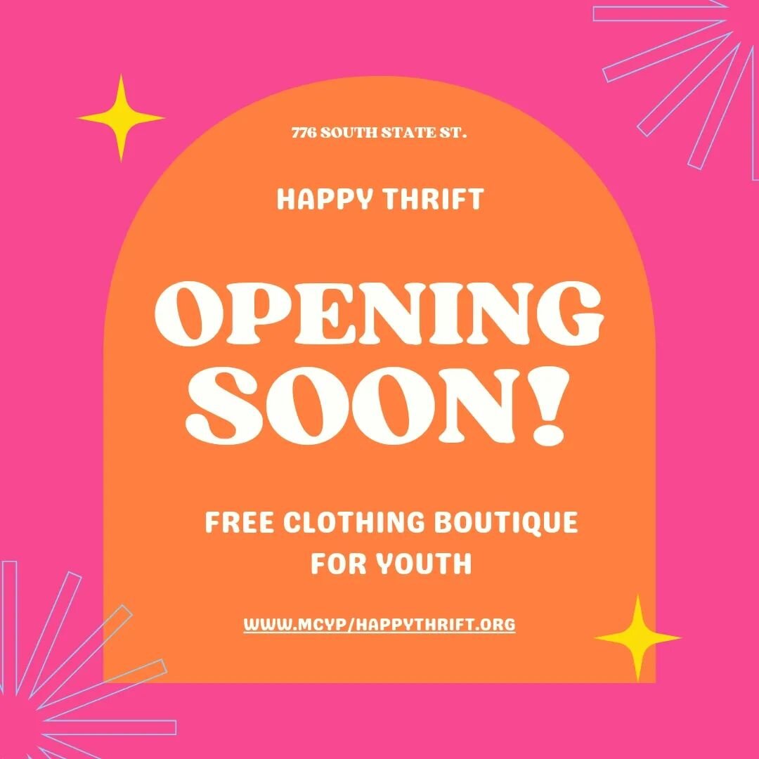 Happy Thrift free clothing boutique is opening soon! Located at 776 South State St in Ukiah with current hours TBD. We have completely FREE secondhand clothing, shoes, and accessories ready for you to take home! Learn more here www.mcyp.org/happythri