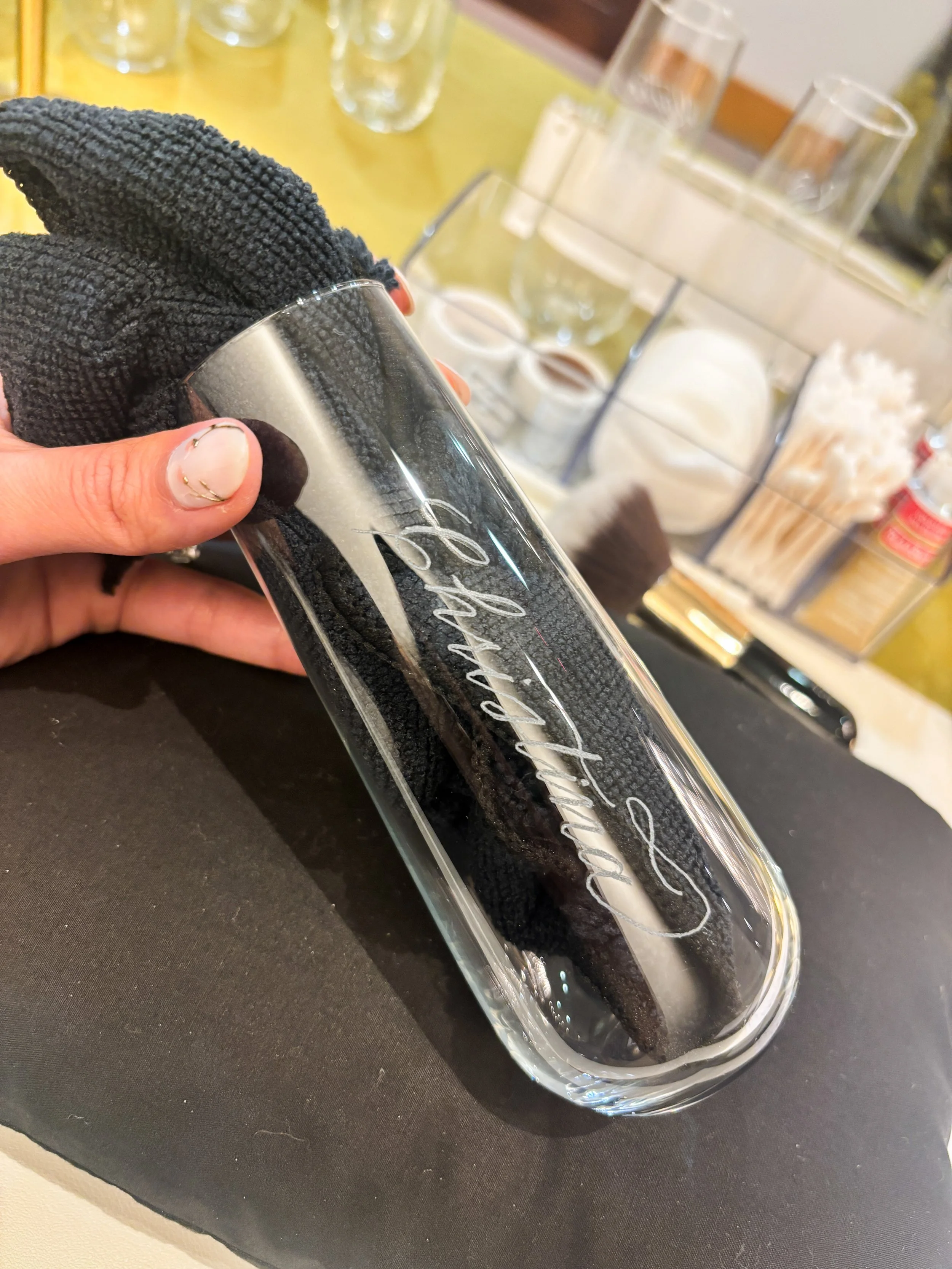 Ravenscroft Golden Preview Party 2026 | Engraving on Champagne Flutes