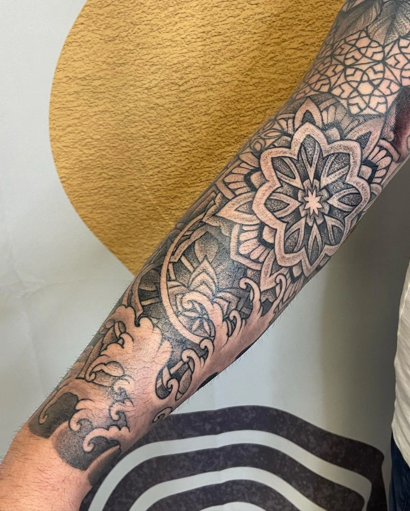 Geometric/ Japanese style tattoo 