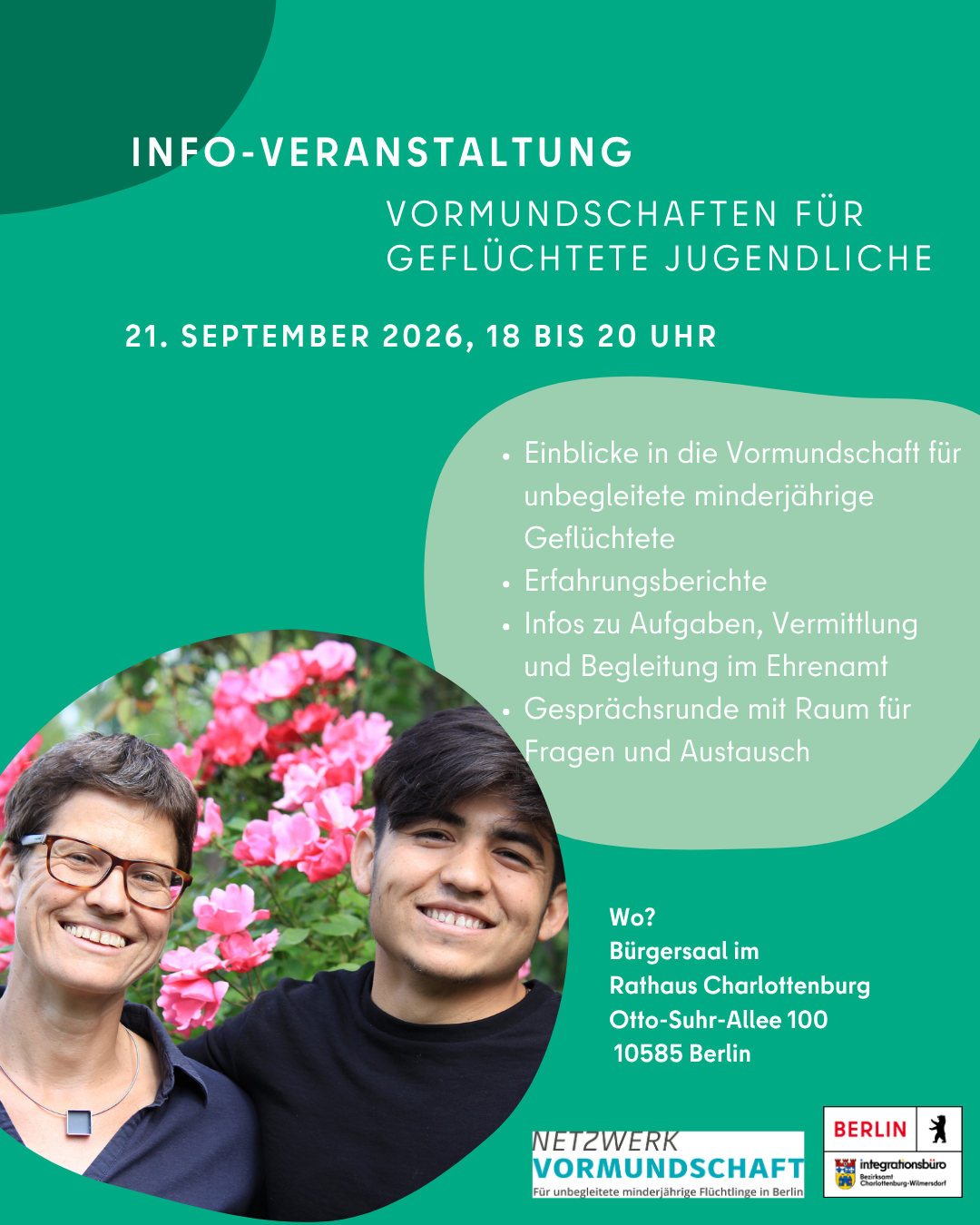 Netzwerk Vormundschaft - Informationsabend im Rathaus Charlottenburg