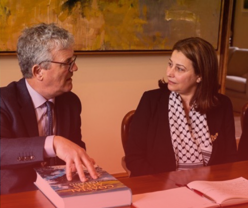 ‘The victims of the victims.’ Palestinian Ambassador Dr Jilan Wahba Abdalmajid Visits UCC