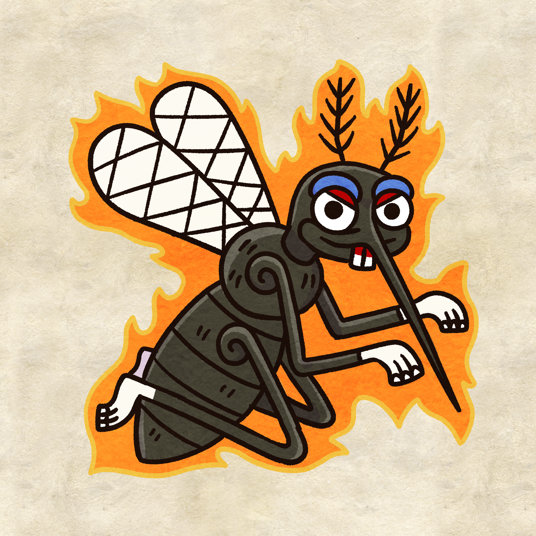 Tlemoyotl The Fire Mosquito