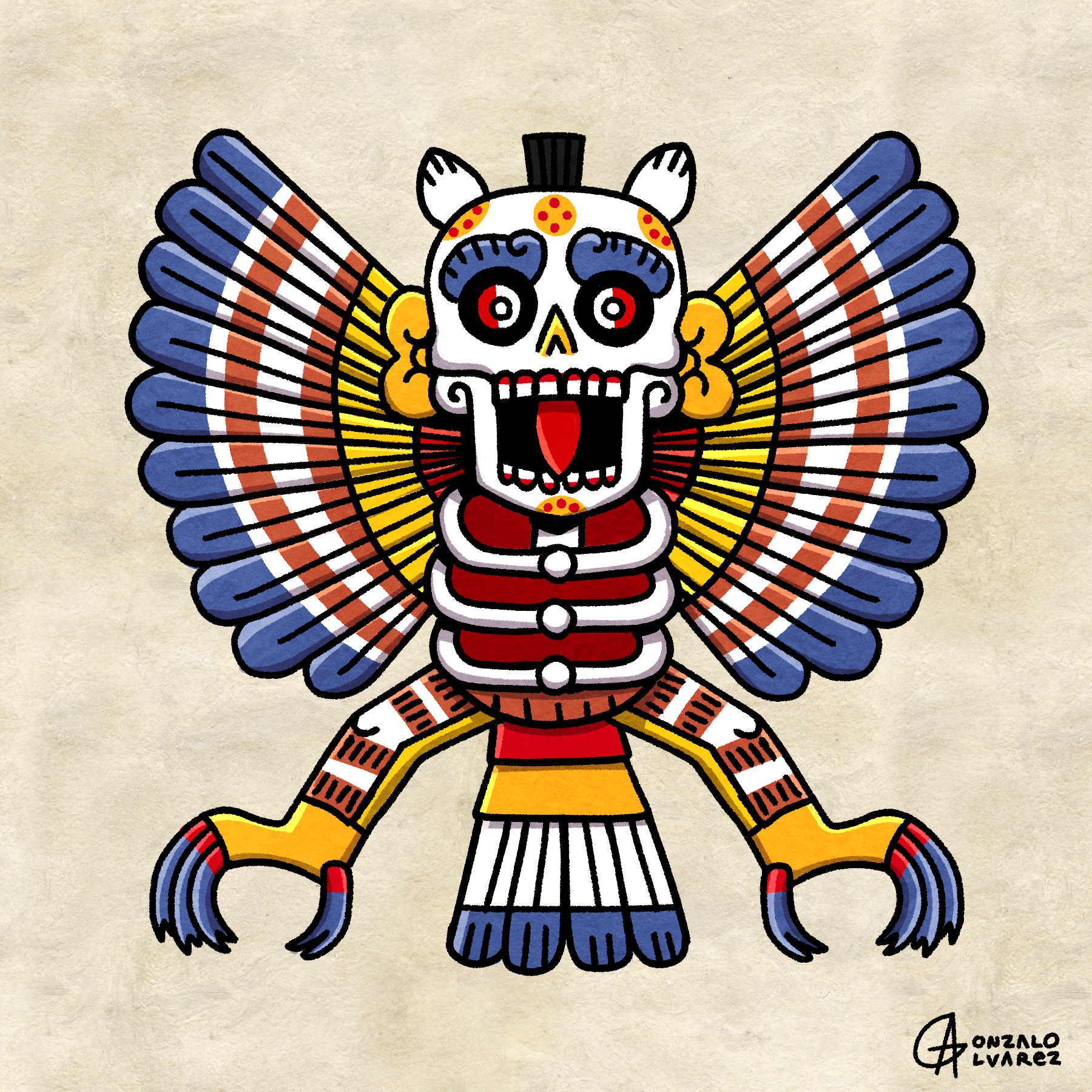 Yaotekiwah — The Death Owl Print