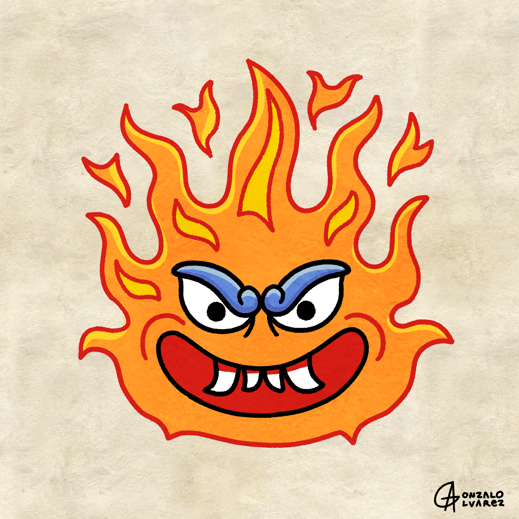 Xiwitl — The Fire Spirit Print