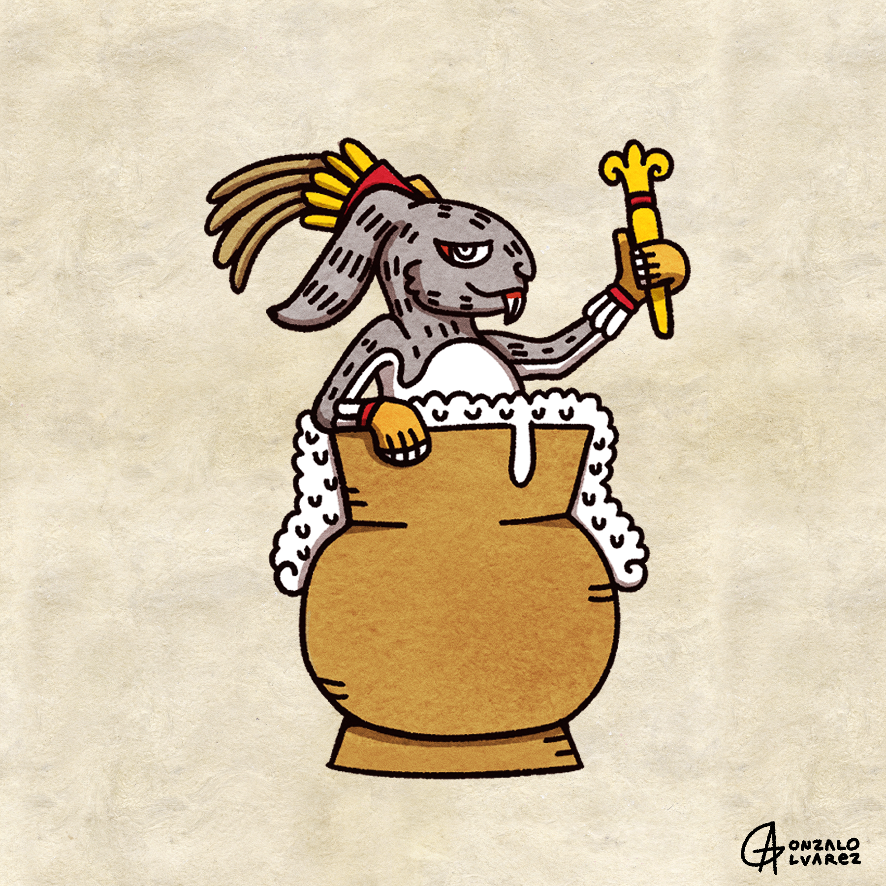 Ometochtli — The Drunken Rabbit