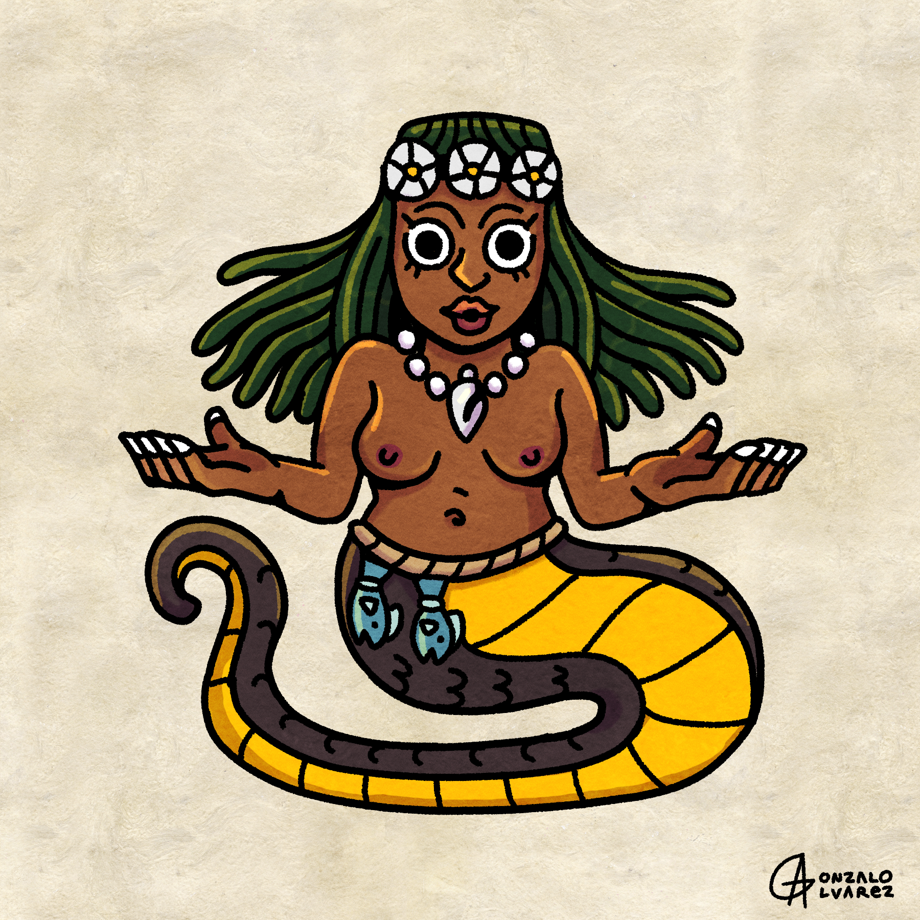 Atlan Chaneh — The Mermaid Print
