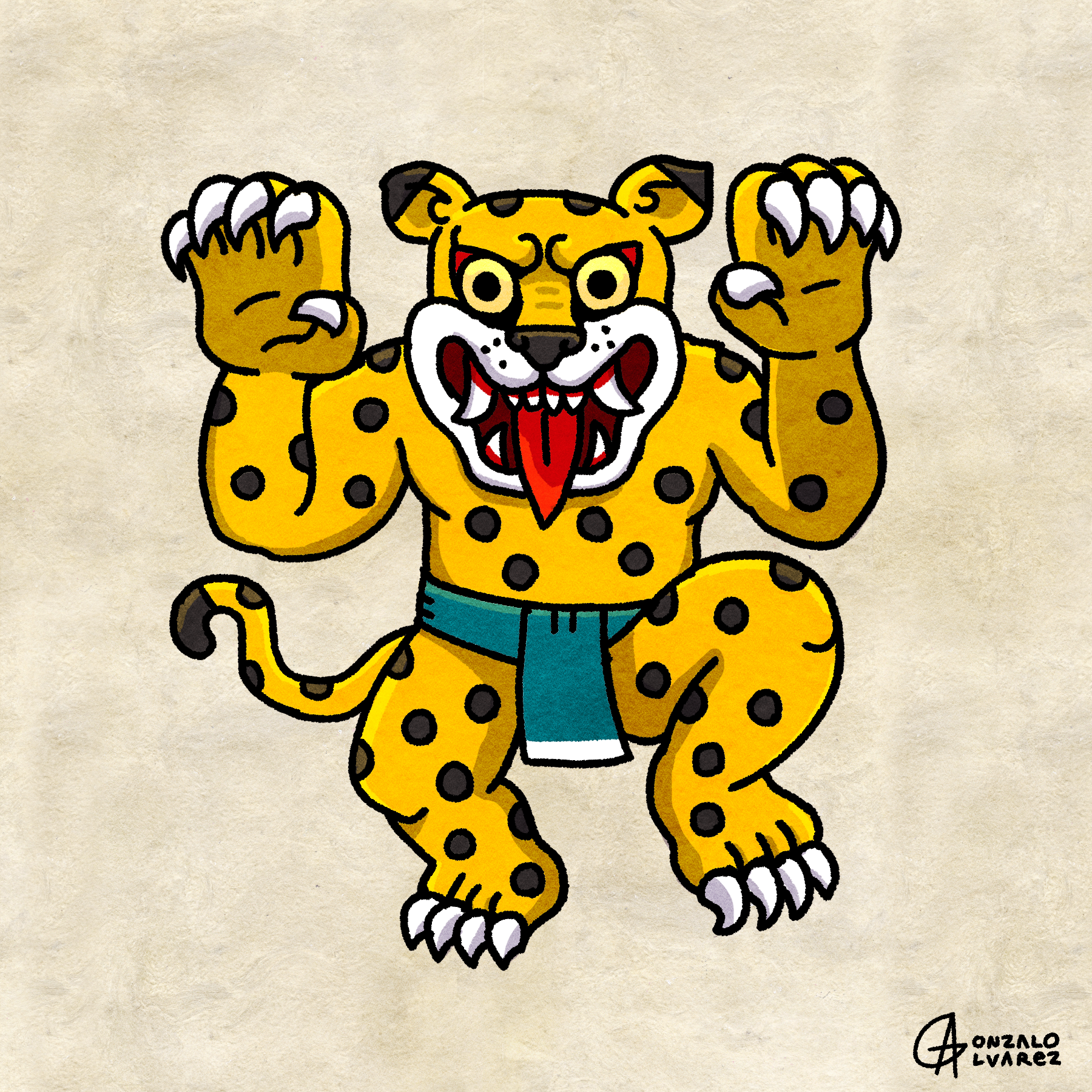 Tekwani — The Man-Eater Print
