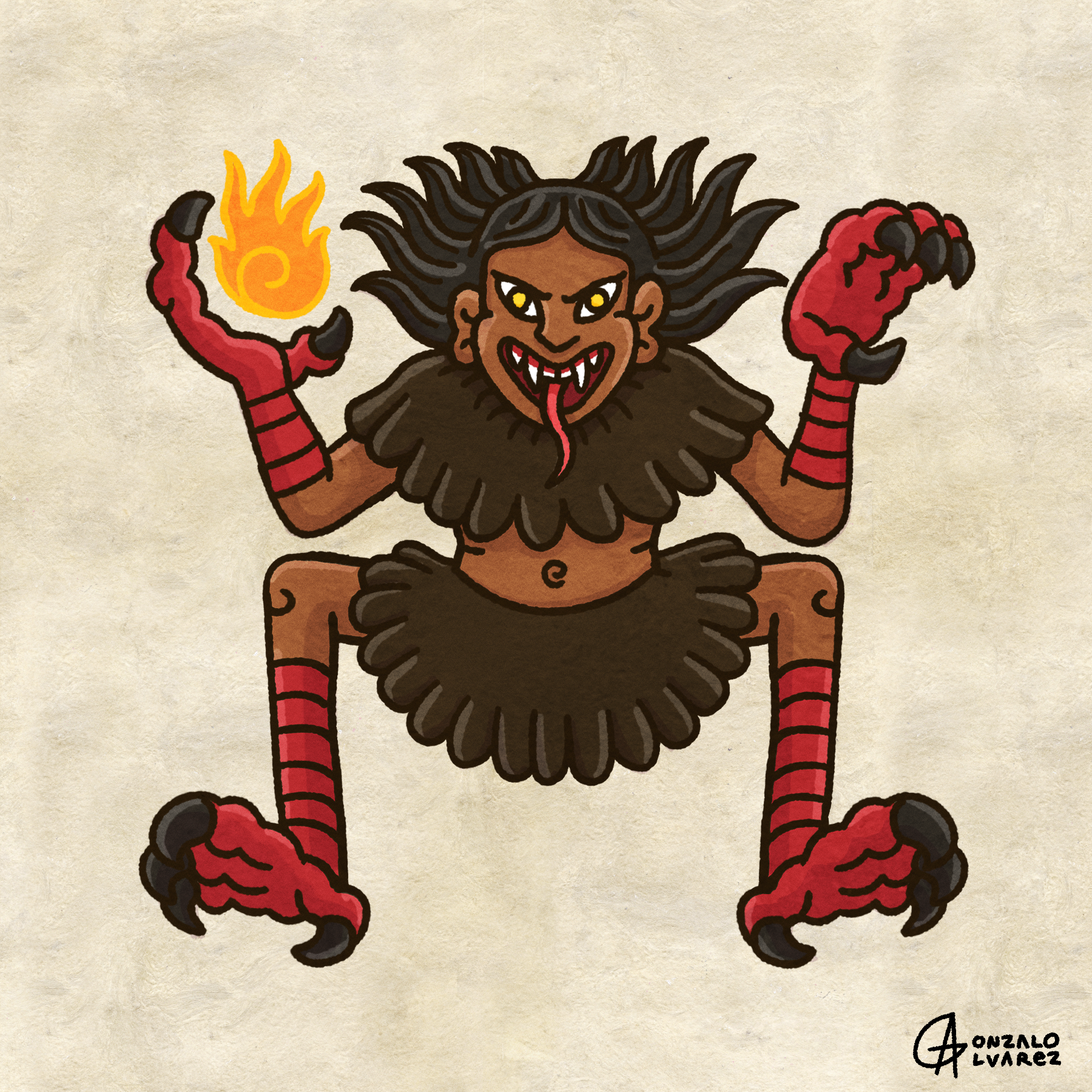 Tlawihpochtli — The Blood Witch Print