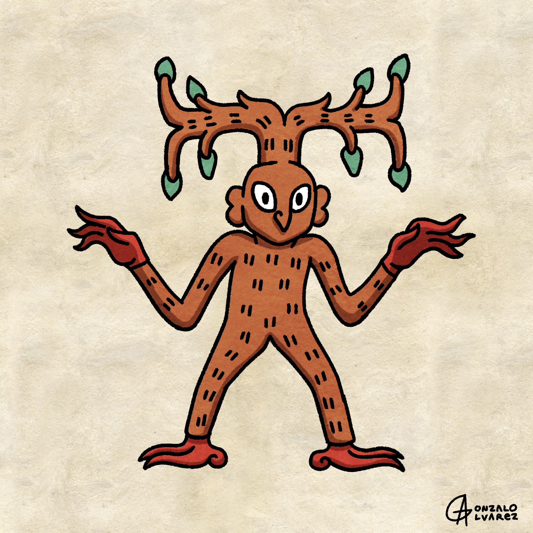 Amoxoake — The Tree Spirit Print