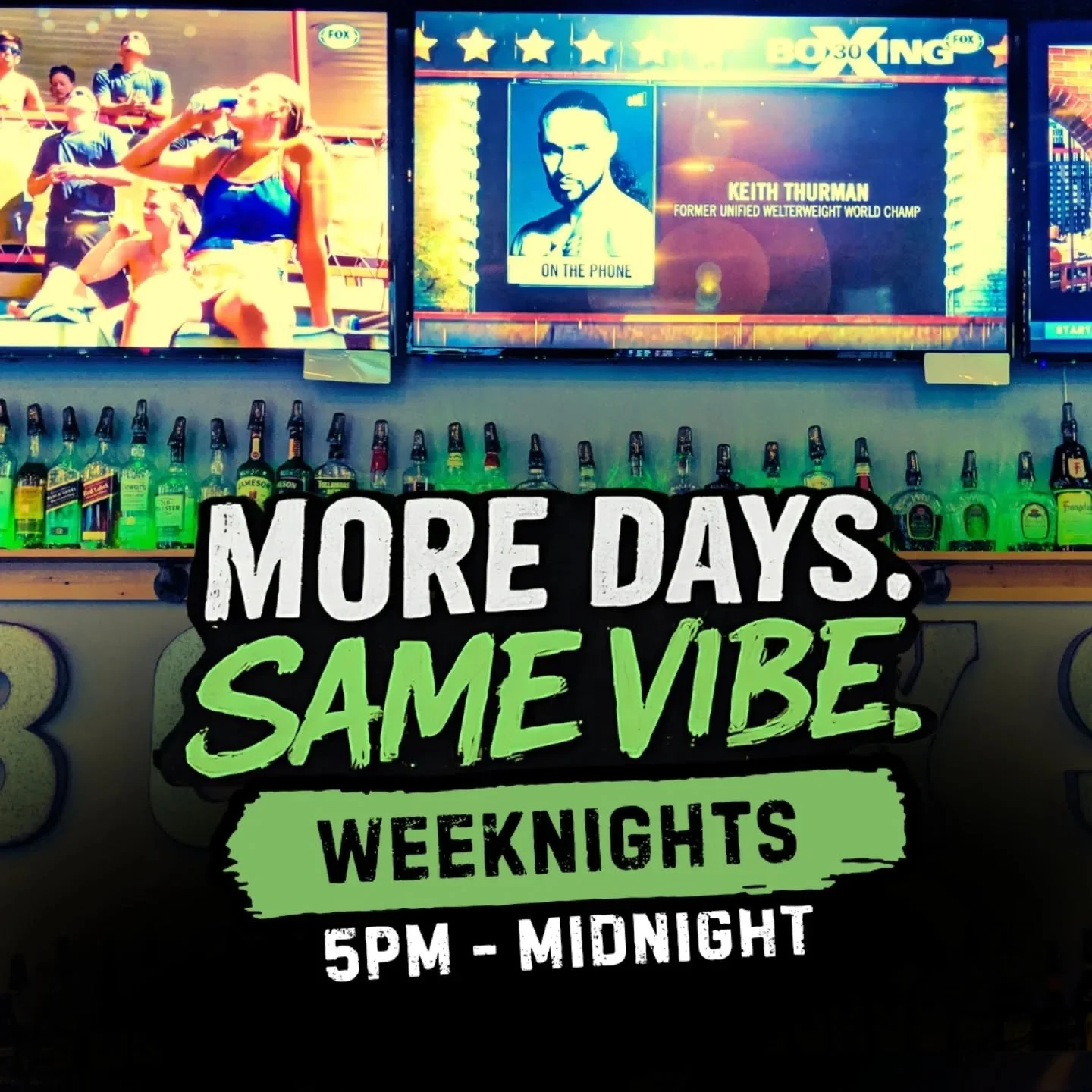 Bogeys is now open every day! Catch us any night. 
Same energy. Same crew. Same great drinks and food.