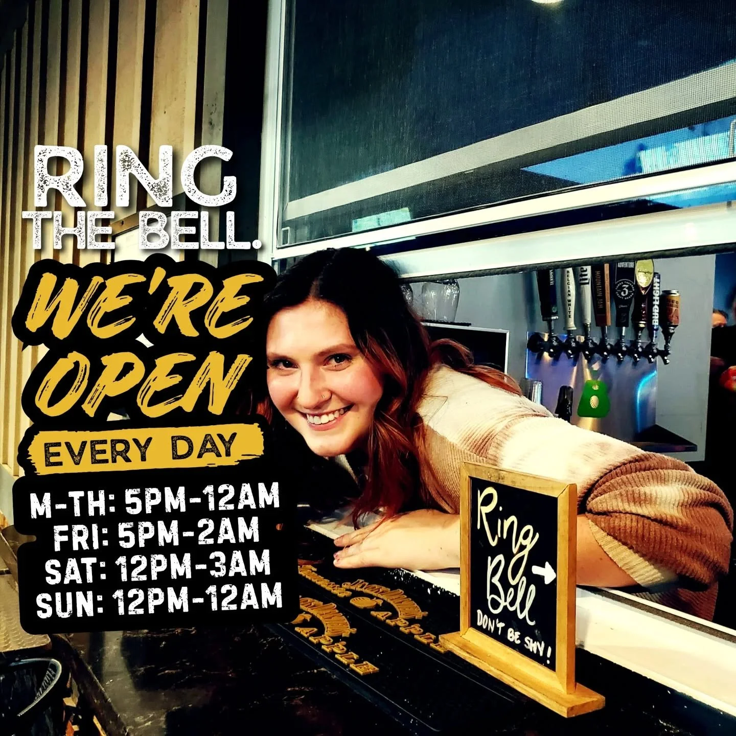 More of what you know and love! Bogeys is now open every day! Should we have some mid-week activities?!