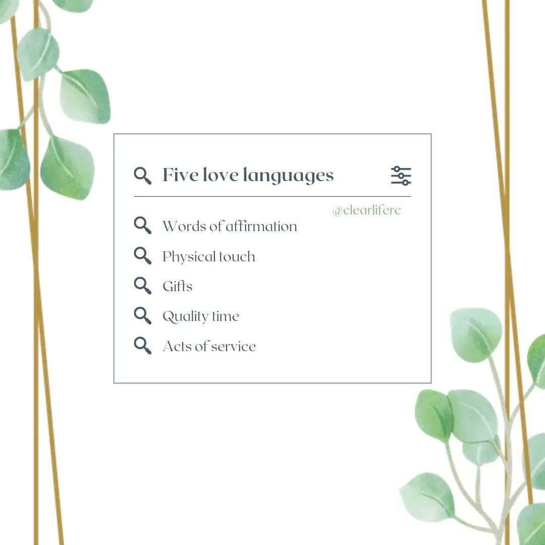 [Five Love Languages] by Gary Chapman

Did you know that you can have different &quot;languages&quot; of [feeling loved] and [showing love]? It is essential for partners and those in relationships to understand their love languages to meet their part