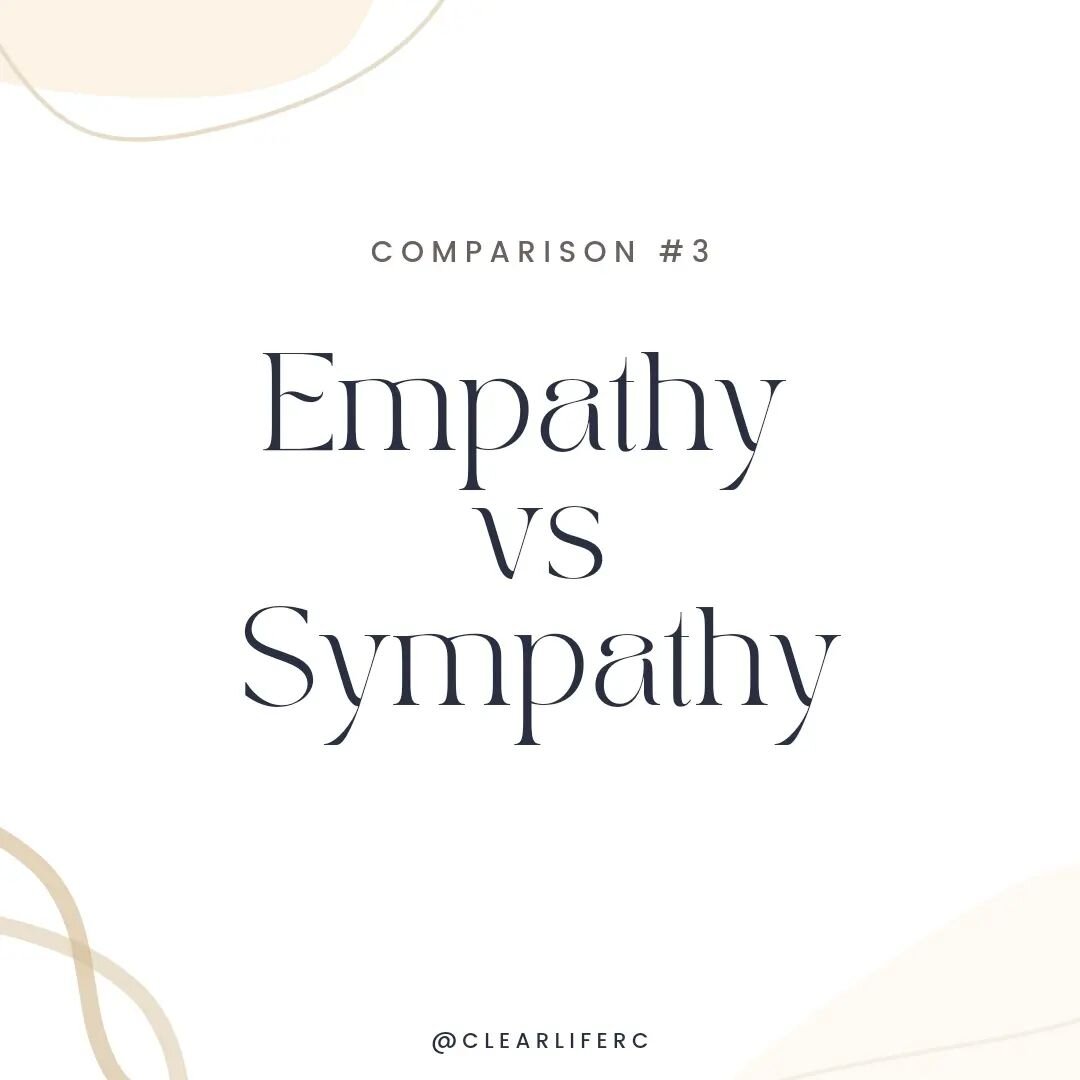 Defining Empathy and Sympathy

Empathy is an emotional process of putting ourselves in the other person's shoes. It is a deep recognition of the other person's feelings and experience.

Sympathy is a cognitive process of acknowledging another person'