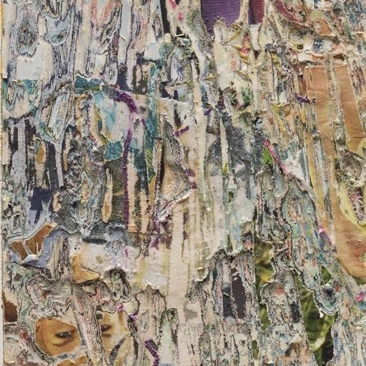 Close-up detail of Strange Love revealing depth, strata, and texture