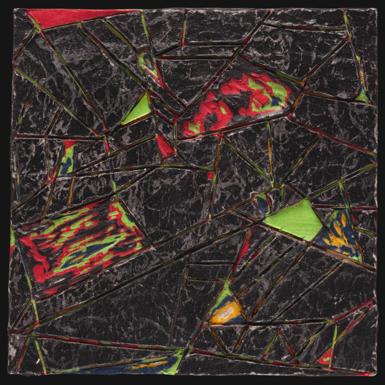 Black #4, 6 x 6 in