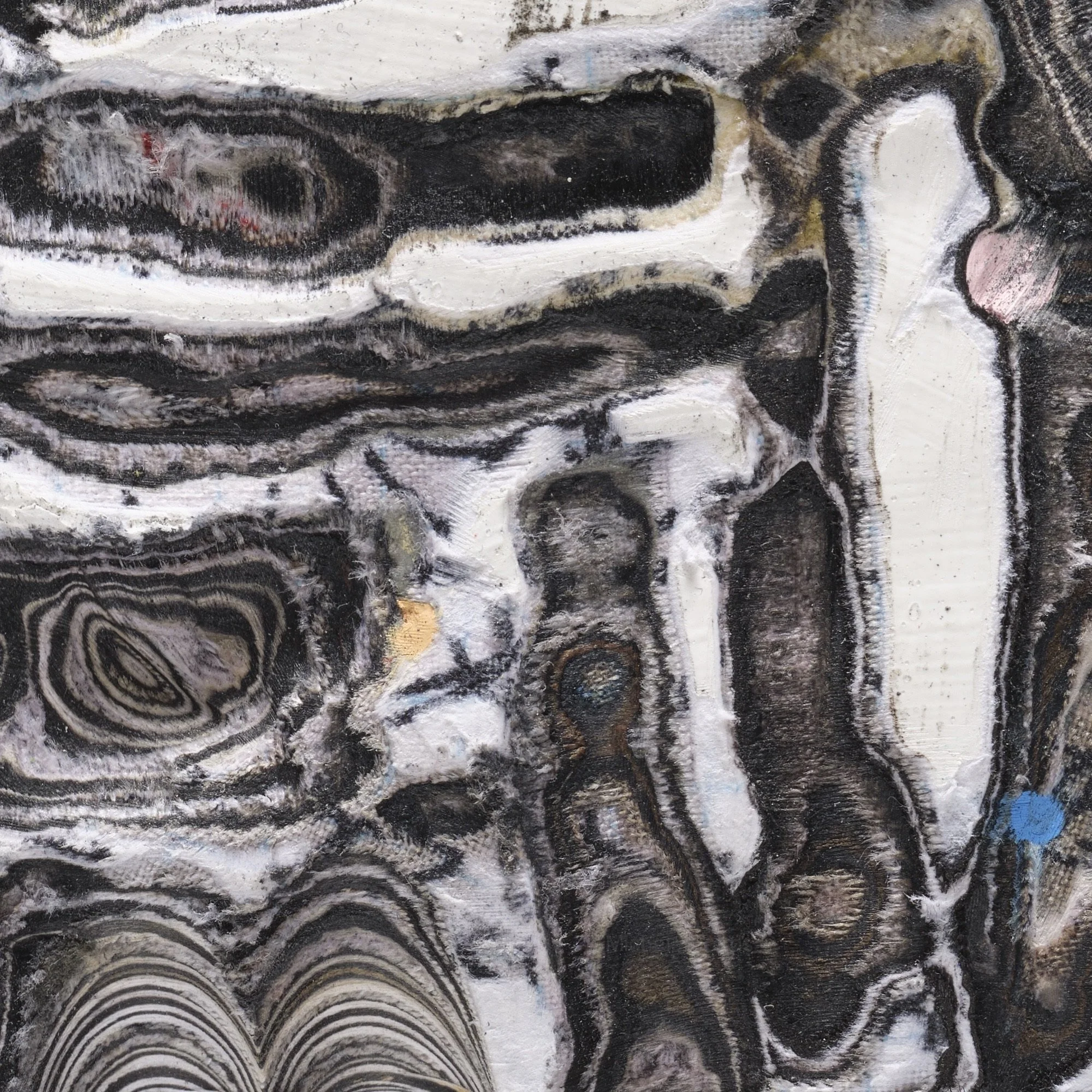Detail of White #2 showing layered and hand-carved paper surface