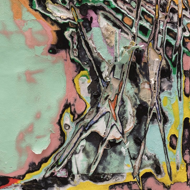 Close-up detail of Oyaya revealing depth, strata, and texture