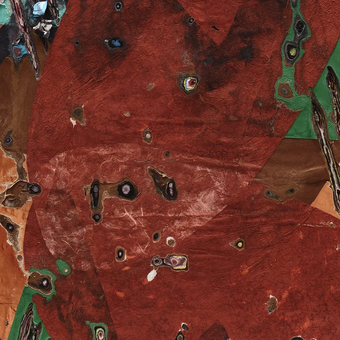 Detail of Venus in Firs showing layered and hand-carved paper surface