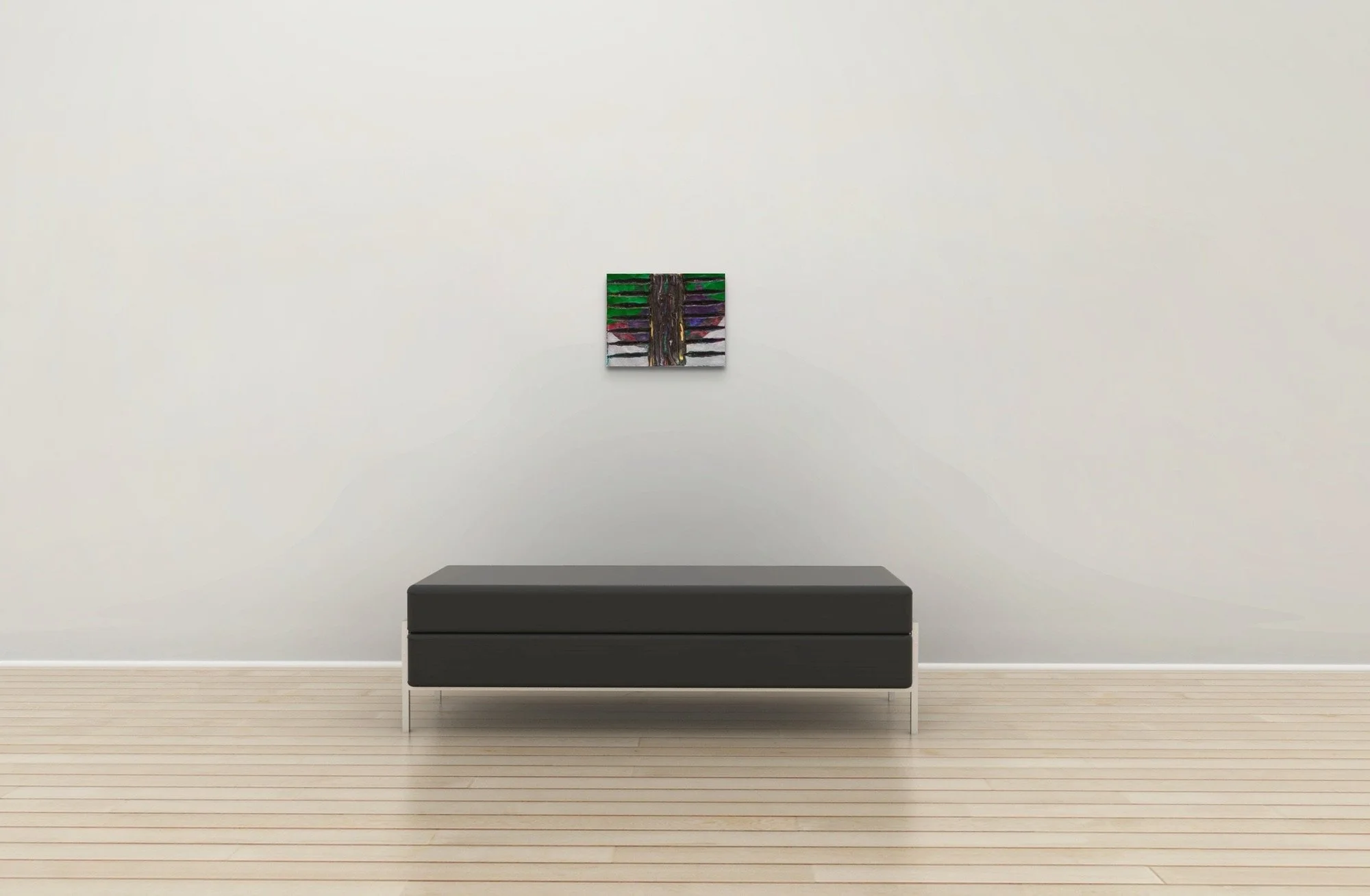 Fall Order, sculptural carved paper artwork by Michele Bonds, installed in modern interior