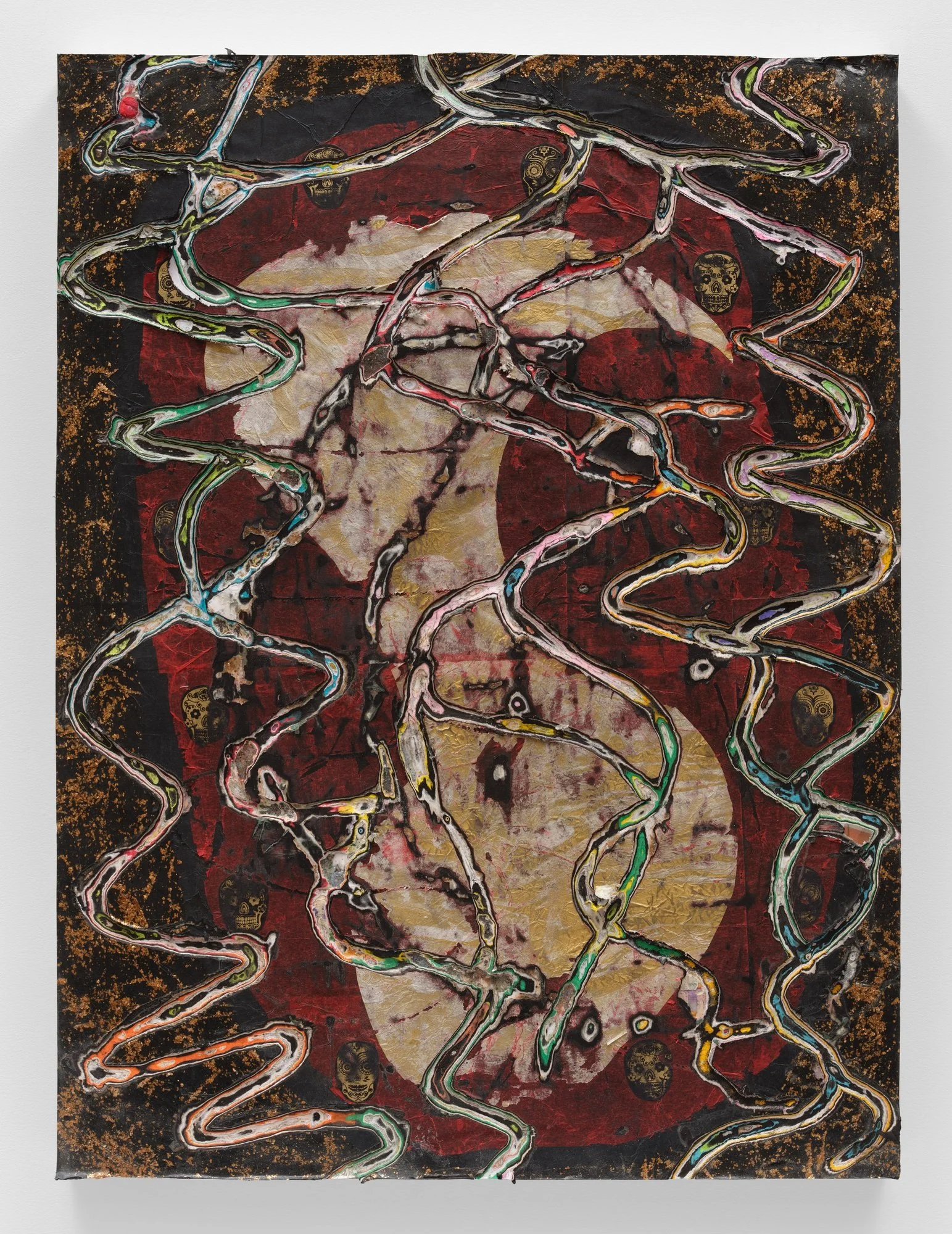 Sculptural carved paper artwork Dancing in the Dark  (2023)