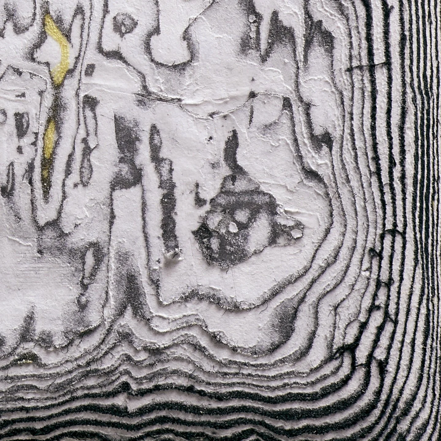 Detail of Ringed Aperture with exposed layers and sculptural cuts