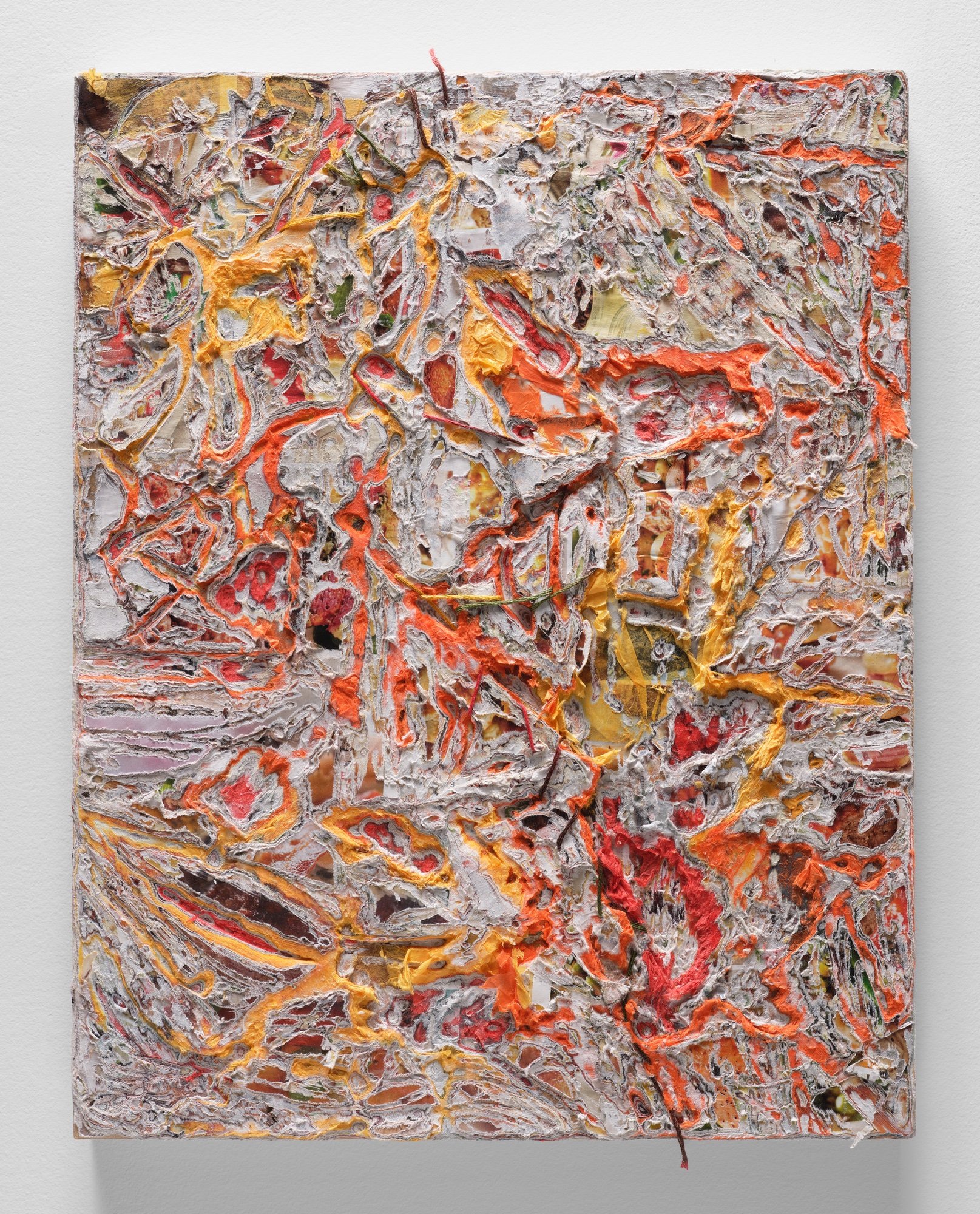 Sculptural carved paper artwork Phoenix Burning (2022)