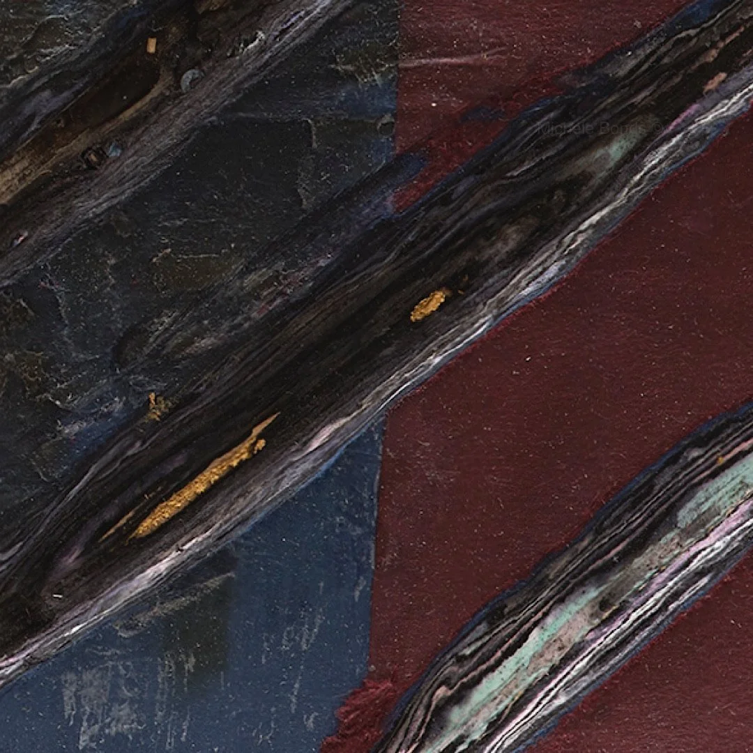 Detail of Winter Order showing layered and hand-carved paper surface