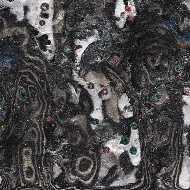 Detail of White #4 showing layered and hand-carved paper surface