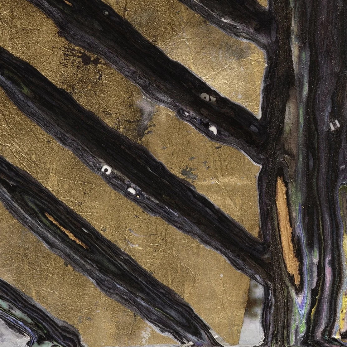 Close-up detail of Spring Order revealing depth, strata, and texture