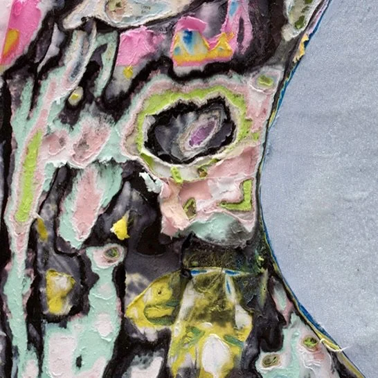 Detail of Zevana showing layered and hand-carved paper surface