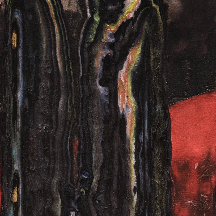Detail of Summer Order showing layered and hand-carved paper surface