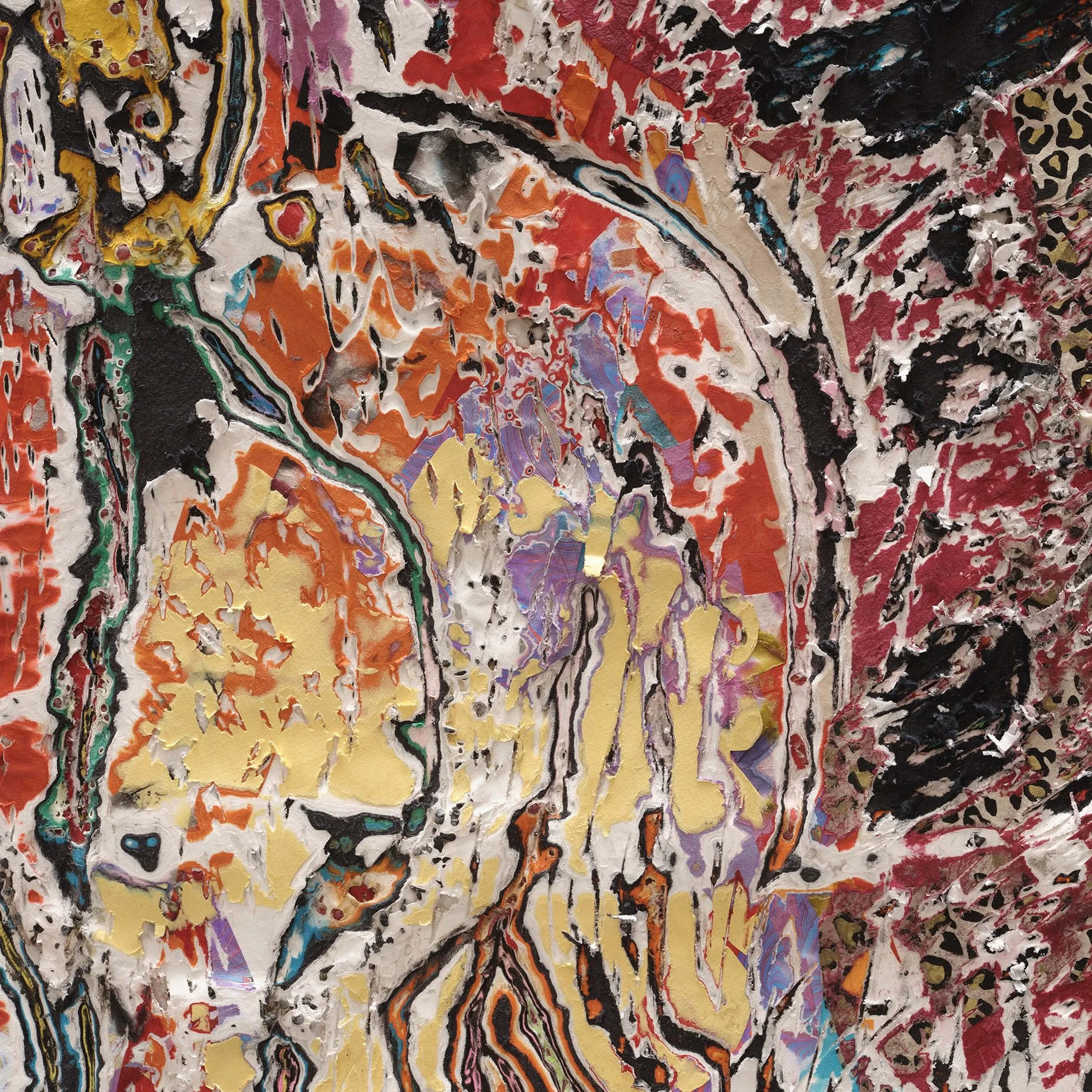 Macro detail of Primalien highlighting carved paper relief and internal structure