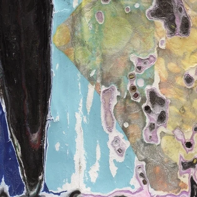 Close-up detail of Fall Chaos revealing depth, strata, and texture