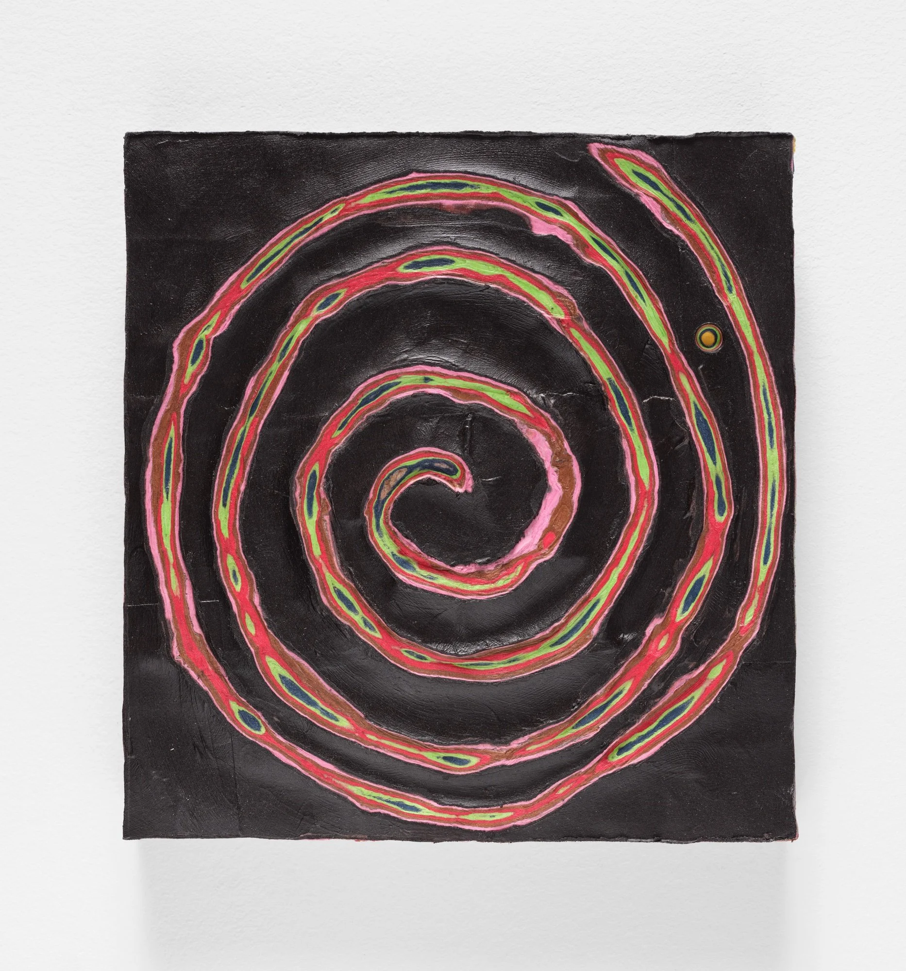 Sculptural carved paper artwork Black No. 5 (2022)