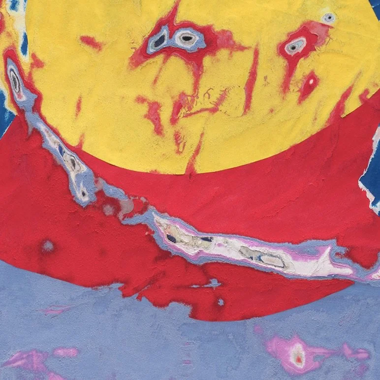 Surface detail of Dyspena Novena with exposed layers and sculptural cuts