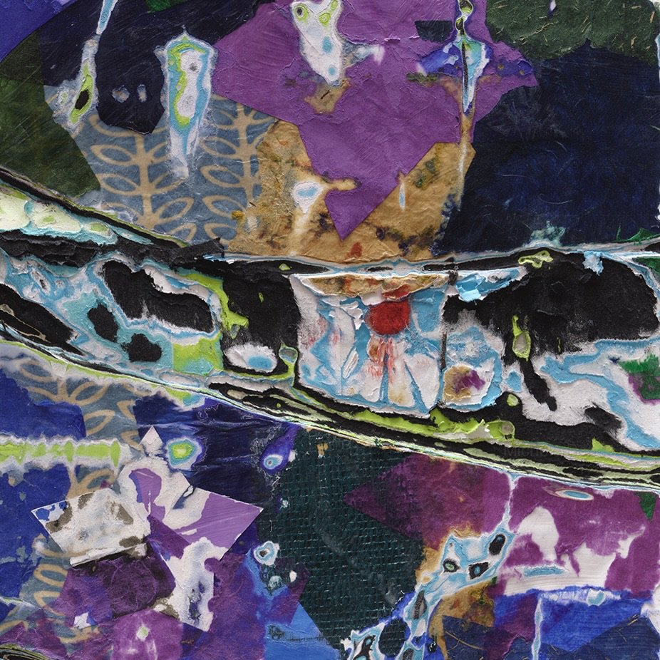 Detail of Moldavication showing layered and hand-carved paper surface