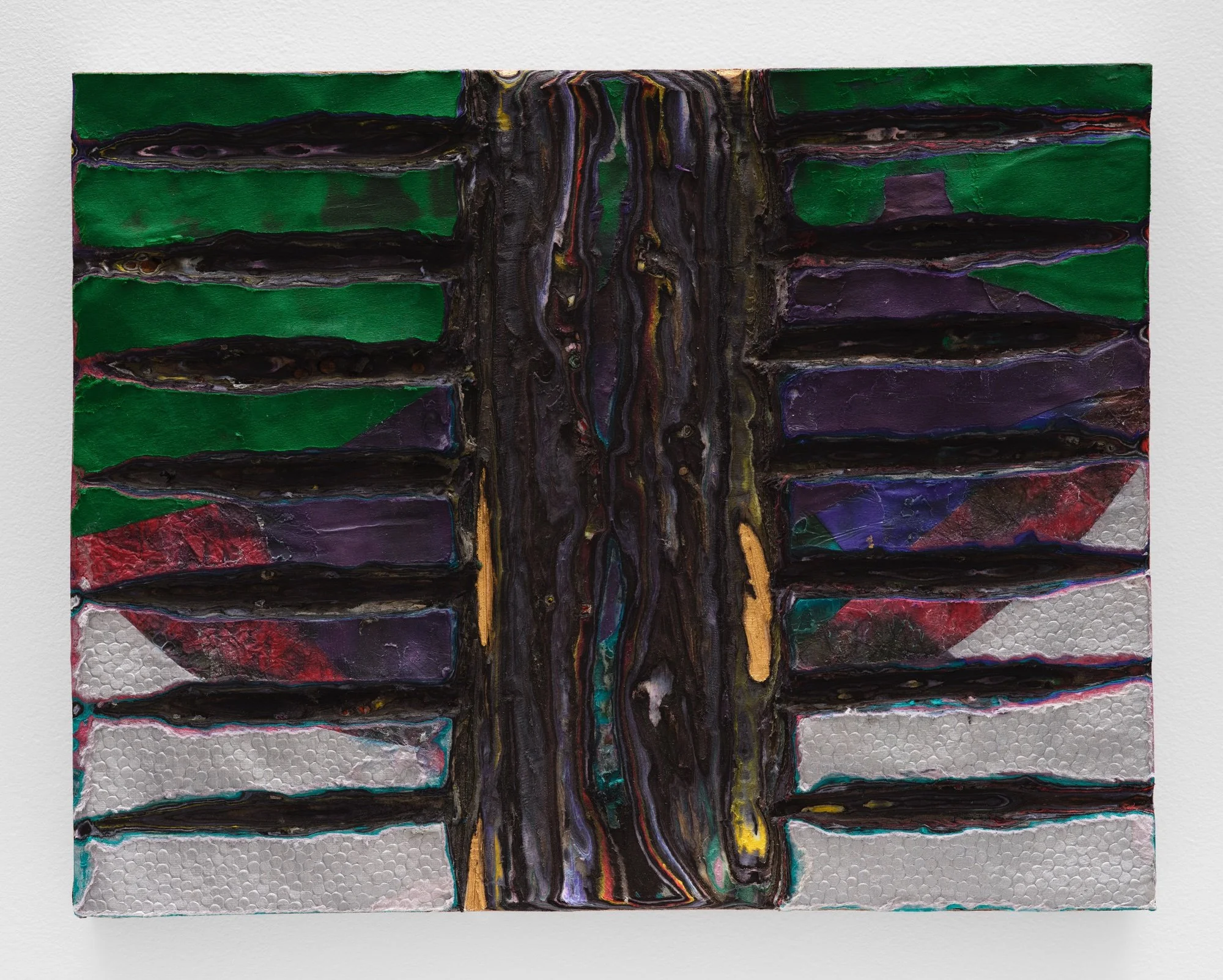 Sculptural carved paper artwork Fall Order (2023)