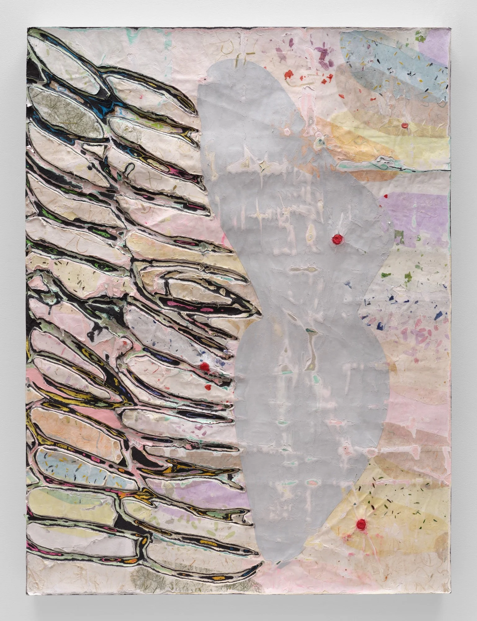 Sculptural carved paper artwork ALo (2023)