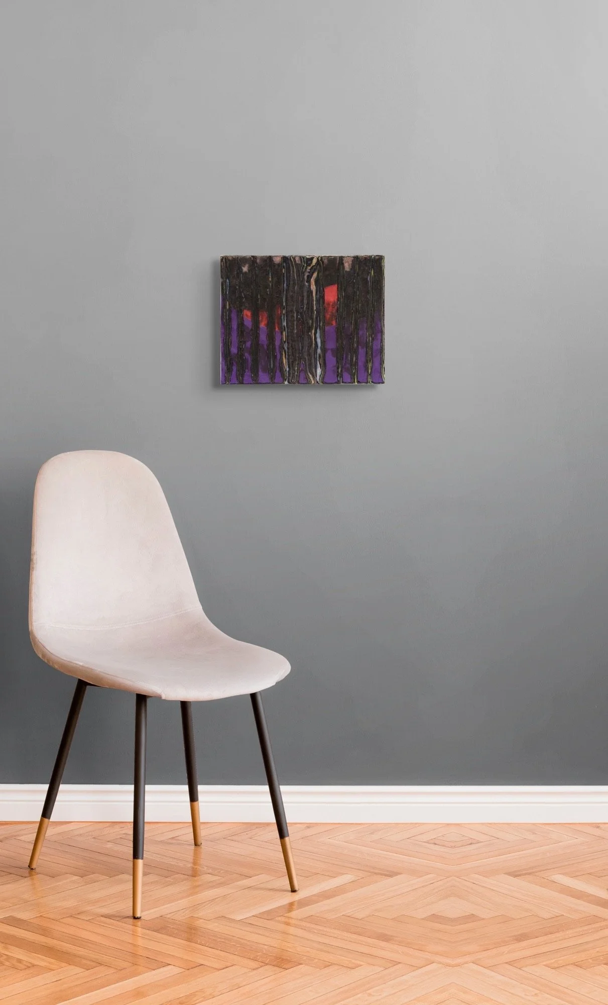 Summer Order, sculptural paper artwork by Michele Bonds, displayed in neutral interior setting